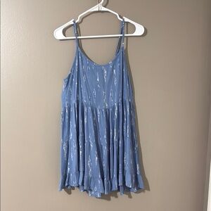 Chic Asymmetrical Blue Dress